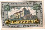 Notgeld De 25 Pf. Wettin , Notgeld 25 Pfennig Schein in gbr. M-G 1421.2 , Sachsen Anhalt von 1921 circulated