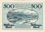 Inflation DE 500 Mio. Mk. Pirna , Notgeld 500 Millionen Mark Schein in kfr. Keller 4316.c , Sachsen 1923 1 to 1-