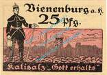 Notgeld DE 25 Pf. Vienenburg , Notgeld 25 Pfennig Schein in kfr. M-G 1361.1.j , Niedersachsen 1921 1 to 1-