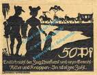 Serienscheine DE 50 Pf. Nr.4 -glanz- 1921 Schmiedeberg , Notgeld 50 Pfennig Nr.4 -Glanzdruck- in kfr. M-G 1186.1.a , PrS 1 to 1-