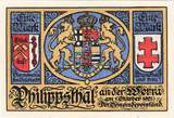 Serienscheine DE 1 Mk. Nr.8 Philippsthal , Notgeld 1 Mark Schein Nr.8 unc-kfr. M-G 1058.1 , Hessen von 1921 1 to 1-