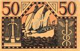 Kleingeld 1914-1922 50 Pf. 1917 Grossalmerode , Notgeld 50 Pfennig Schein unc-kfr. Ti.2500.05.15 , Hessen o.D. V 1 to 1-