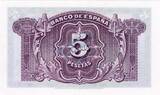 Spanien - Spain  Banknote Spanien , 5 Pesetas Schein 1935 -Woman at left- unc-kfr WPM.85 1 to 1-