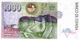 Spanien - Spain  Banknote Spanien , 1.000 Pesetas Schein -B- 1992 -Hernán Cortés- unc-kfr WPM.163 1 to 1-