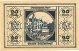 Großnotgeld 1918 DE 20 Mk. Düsseldorf , Banknote 20 Mark Schein unc-kfr. Geiger 114.32.a , Rheinland 1918 1 to 1-