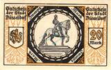 Großnotgeld 1918 DE 20 Mk. Düsseldorf , Banknote 20 Mark Schein unc-kfr. Geiger 114.33.b-c , Rheinland 1918 1 to 1-