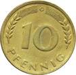 10 Pf. 10 Pfennig Kursmmünze 1967 G -Bundesrepublik Deutschland- ss , J.383 -0698- judge by the pictures