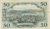 Kleingeld 1914-1922 50 Pf. Emmendingen , Notgeld 50 Pfennig Schein unc-kfr. Ti.1705.05.40 , Baden 1921 Verk 1 to 1-
