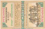 Notgeld DE 1,50 Mark Nr.5 Notgeld Stadt Cranenburg 244.1 , 1,50 Mark Doppelschein Nr.5 in kfr. 1921 , NRW -