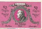 Notgeld DE 50 Pf. Nr.1 Notgeld Gemeinde Keilhau 683.2.a , 50 Pfennig Schein Nr.1 in kfr. von 1921 , TH -