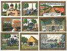Serienscheine DE 9 Scheine kpl. Notgeld H. Heyer Lichtenhorst 797.1 , Set mit 9 Scheinen in kfr. o.D. NDS -