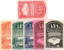 Notgeld DE 6 Scheine kpl. Notgeld Kirchspiel Süsel 1301.2 , Set mit 6 Doppel-Scheinen in kfr. von 1920 SH -