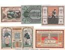 Serienscheine DE 5 Scheine kpl. -dünn- Notgeld Gemeinde Tonndorf Lohe 1330.2 , Set --dünn und glatt-- in kfr. von 1921 -