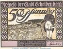 Serienscheine DE 50 Pf. Nr.2 -o.KN.- Notgeld Stadt Scheibenberg 1175.1.b , 50 Pfennig Nr.2 --Ohne Kennummer-- in kfr. -