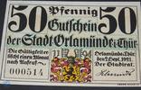 Notgeld  Notgeld Orlamünde , 50 Pfennig Schein Nr 6 , Kennummer schwarz ... 8.79 US$  ＋  11.72 US$ 运费