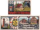 De 3 Scheine kompl. 3 x Notgeld Stadt Lütjenburg 843.1 , Set mit 3 Scheinen in kfr. von 1921 -