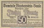 Notgeld De 50 Pf. Notgeld Stadt Blankenstein , 50 Pfennig Schein in kfr. Tieste 0730.05.02 , 1920 -
