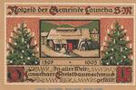 Notgeld 50 Pf. Notgeld Gemeinde Lauscha 777.1 , 50 Pfennig Schein in kfr. von 1921 Thüringen -