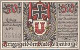Notgeld DE 50 Pf. Notgeld Stadt Rothenburg o.T. 50 Pfennig Schein in kfr. Tieste 6250.05.05 BAY -