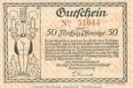 DE 50 Pf. Notgeld Amtshauptmannschaft Schwarzenberg , 50 Pfennig Schein in kfr. 6755.05.01 -