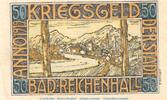 Notgeld DE 50 Pf. Notgeld Stadt Bad Reichenhall , 50 Pfennig Schein in kfr. Tieste 5990.20.10 BAY -