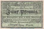 DE 5 Pf. Notgeld Kreis Wanzleben , 5 Pfennig Schein in kfr. Tieste 7710.05.05 von 1918 -