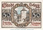DE 50 Pf. Notgeld Stadt Lichtenfels , 50 Pfennig Schein in kfr. Tieste 4040.15.30 von 1920 -