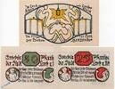 Serienscheine DE 3 Scheine kpl. Notgeld der Stadt Lorch 815.1-2 , 2 Sets mit 3 Scheinen in kfr. von 1920 -