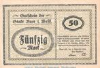DE 50 Mk. Notgeld Stadt Buer , 50 Mark Schein in gbr.E Geiger 071.02 von 1918 , Westfalen -