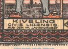 Serienscheine DE 75 Pf. -Druckfehler- Notgeld Stadt Lingen 803.3.a , 75 Pfennig --Druckfehler-- in kfr. von 1921 , NDS -