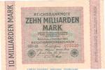 Inflation DE 10 Mia. Mk. Reichsbanknote , 10 Milliarden Mark Schein in kfr. DEU-136.f, Ros.114, P.117 -