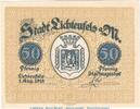 Kleingeld 1914-1922 50 Pf. Notgeld Stadt Lichtenfels a.M. 50 Pfennig Schein in kfr. Tieste 4040.15.10 BAY -