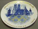 Deutschland Grosser Wandteller/Sammelteller - Olympische Spiele München 1972 - 31 cm -