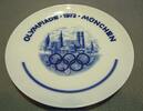 Deutschland Grosser Wandteller/Sammelteller - Olympiade 1972 München - 24,5 cm -