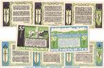 Serienscheine DE 8 Scheine kpl. Notgeld Bank Königswinter 730.4 , Set mit 8 Scheinen -KDP- in kfr. von 1921 NRW -