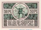 Notgeld De 50 Pf. Dermbach Notgeld M/G 264.3.b , 50 Pfennig Schein in kfr. von 1921 , Thüringen -