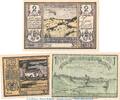 Serienscheine DE 3 Scheine kpl. Keitum auf Sylt M/G 684.1 , Set mit 3 Scheinen in kfr. von 1922 , Schleswig -
