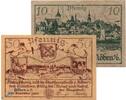 DE 2 Scheine Notgeld Köben a. O. , Set mit 2 Scheinen in kfr. Mehl Grabowski 714.1 , von 1920 -