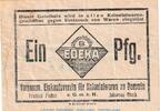 Notgeld 1 Pf. Demmin Tieste 1335.15.20 , Notgeld Einkaufsverein 1 Pfennig Schein in gbr. o.D. -