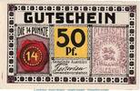 Serienscheine DE 50 Pf. Auenbüll M-G 52.2 , Notgeld 50 Pfennig Schein in kfr. o.D. dänisch Nordschleswig -