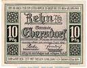 Seriennotgeld 10 Pf. Ebersdorf M-G 302.1 , Notgeld 10 Pfennig Schein in kfr. von 1921 , Thüringen -