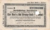 Wertbeständig 1,05 Gold Mk. Flensburg , 1,05 Mark Gold Notgeld Schein in gbr.E , Müller 1665.14 von 1923 SH -