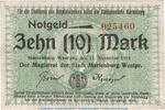 Großnotgeld 10 Mk. Marienburg , 10 Mark Notgeld Schein in gbr. Geiger 347.02.e von 1918 , WPR -