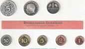 München 8,68 DM Kursmünzensatz Deutschland -KMS mit 8 Münzen München- 1971 D , pp , J.180 -
