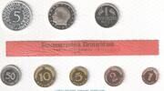 Karlsruhe 8,68 DM Kursmünzensatz Deutschland -KMS mit 8 Münzen Karlsruhe- 1971 G , pp , J.180 -