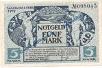 Großnotgeld De. 5 Mk. Kitzingen , Notgeld 5 Mark Schein in gbr. Geiger 273.01 von 1918 , Bayern -