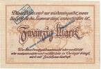 Großnotgeld 20 Mk. Eisleben , Banknote 20 Mark Schein in kfr.E , Geiger 123.14 o.D. Grossnotgeld SA -