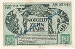 Großnotgeld De. 10 Mk. Kitzingen , Banknote 10 Mark Schein in kfr. Geiger 273.02 , 1918 , Grossnotgeld -