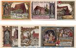 Notgeld DE 6 Scheine kpl. 6 x Notgeld der Stadt Jüterbog 663.1 , Set mit 6 Scheinen in kfr. -