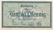 Notgeld De 50 Pf. Kiel , Notgeld 50 Pfennig -Grasmück- in kfr. Tieste 3470.40.15 , Schleswig 1918 -
